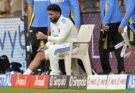 Rishabh Pant goes off the field after blow to right knee